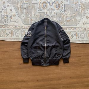 Fluke Skateboard Casual Bomber jacket Pria black