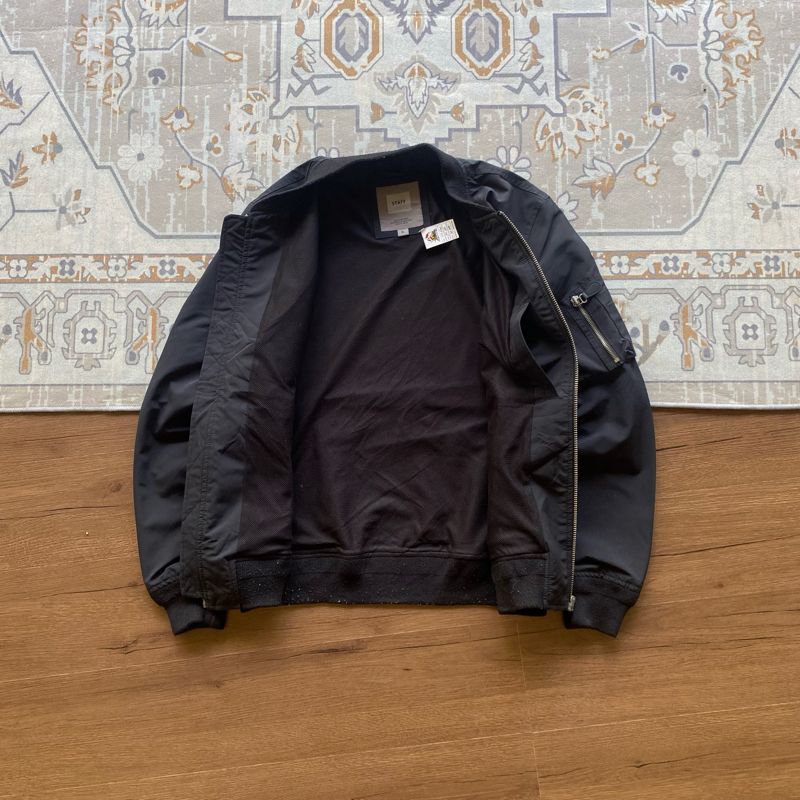 Uniqlo Casual Bomber jacket Pria black, foto 4