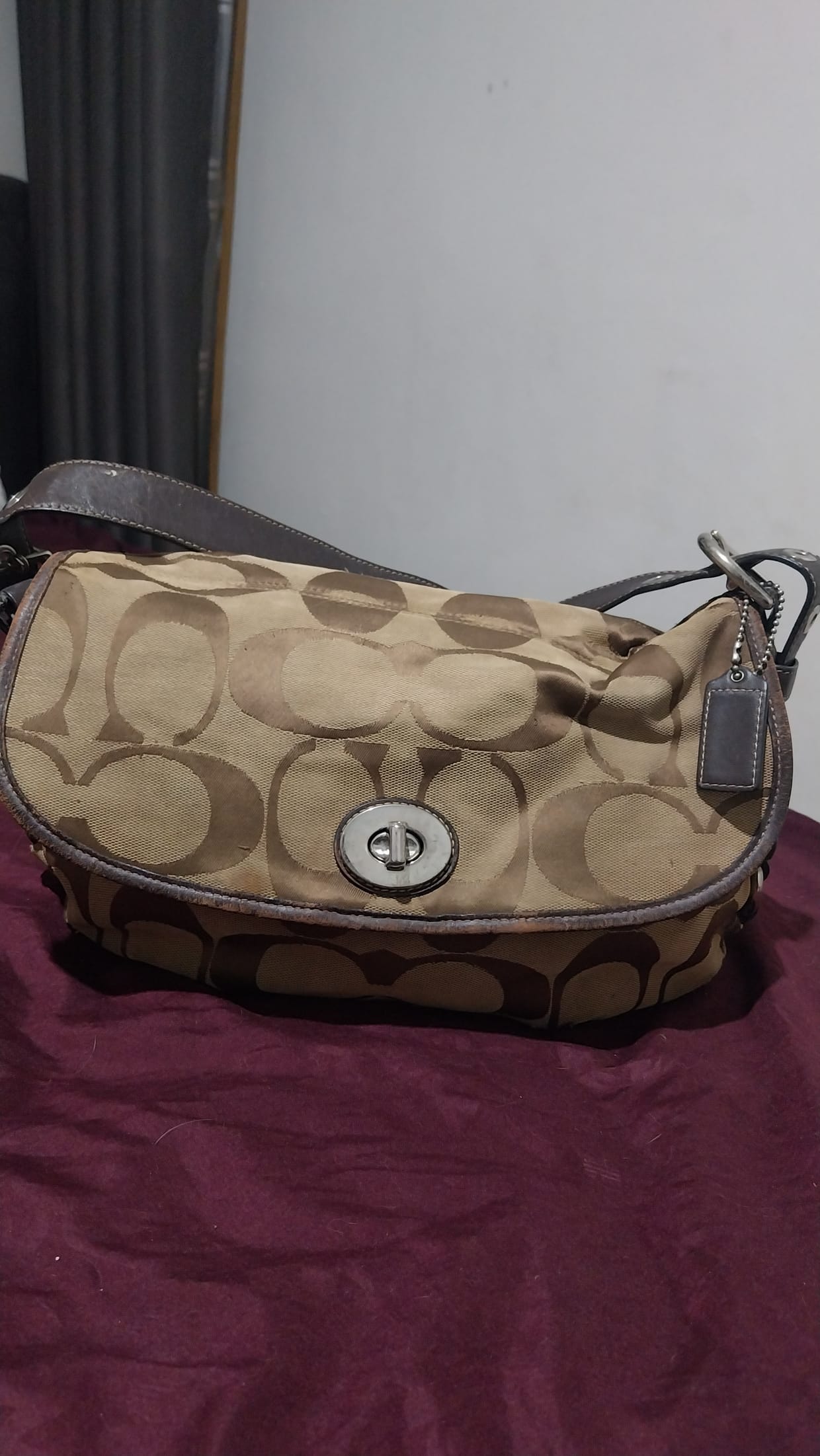 Coach Casual Bags & purse Wanita tan brown