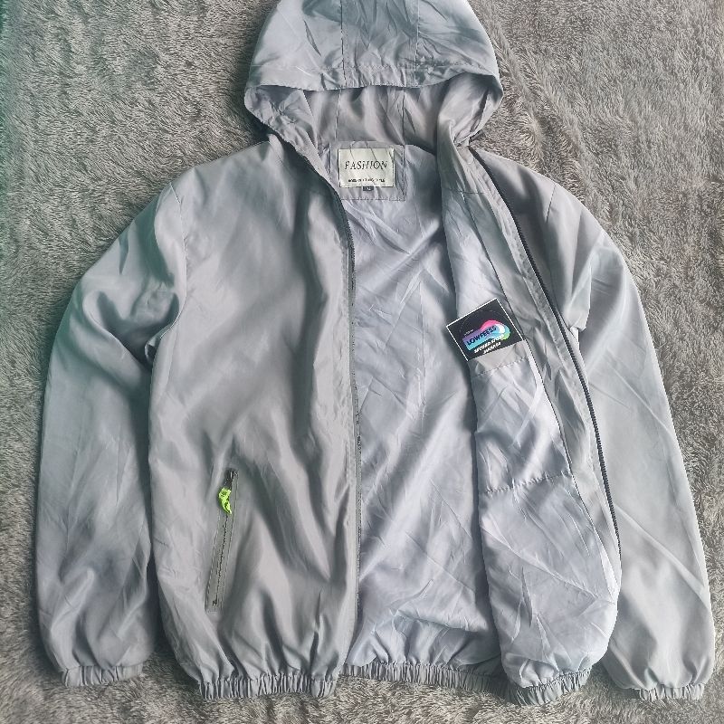 Casual Windbreaker Pria gray, foto 3