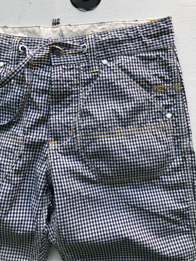 Edwin Japan 🇯🇵 Plaid Blue White Pants, foto 5