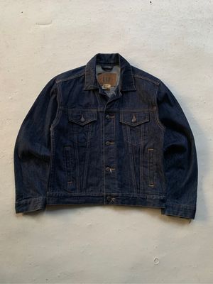 GAP Vintage Streetwear Denim jacket Pria blue