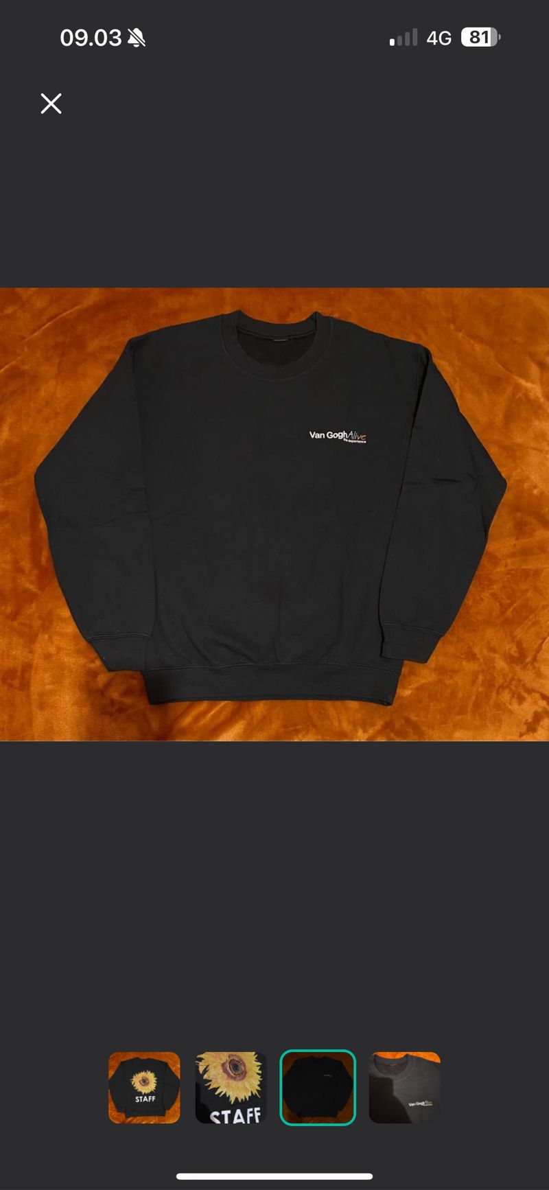 Van Gogh Sun Flower Staff Sweatshirt, foto 4