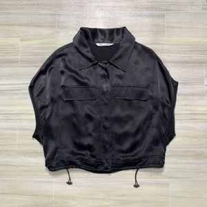 Zara Streetwear Casual Blouse Wanita black