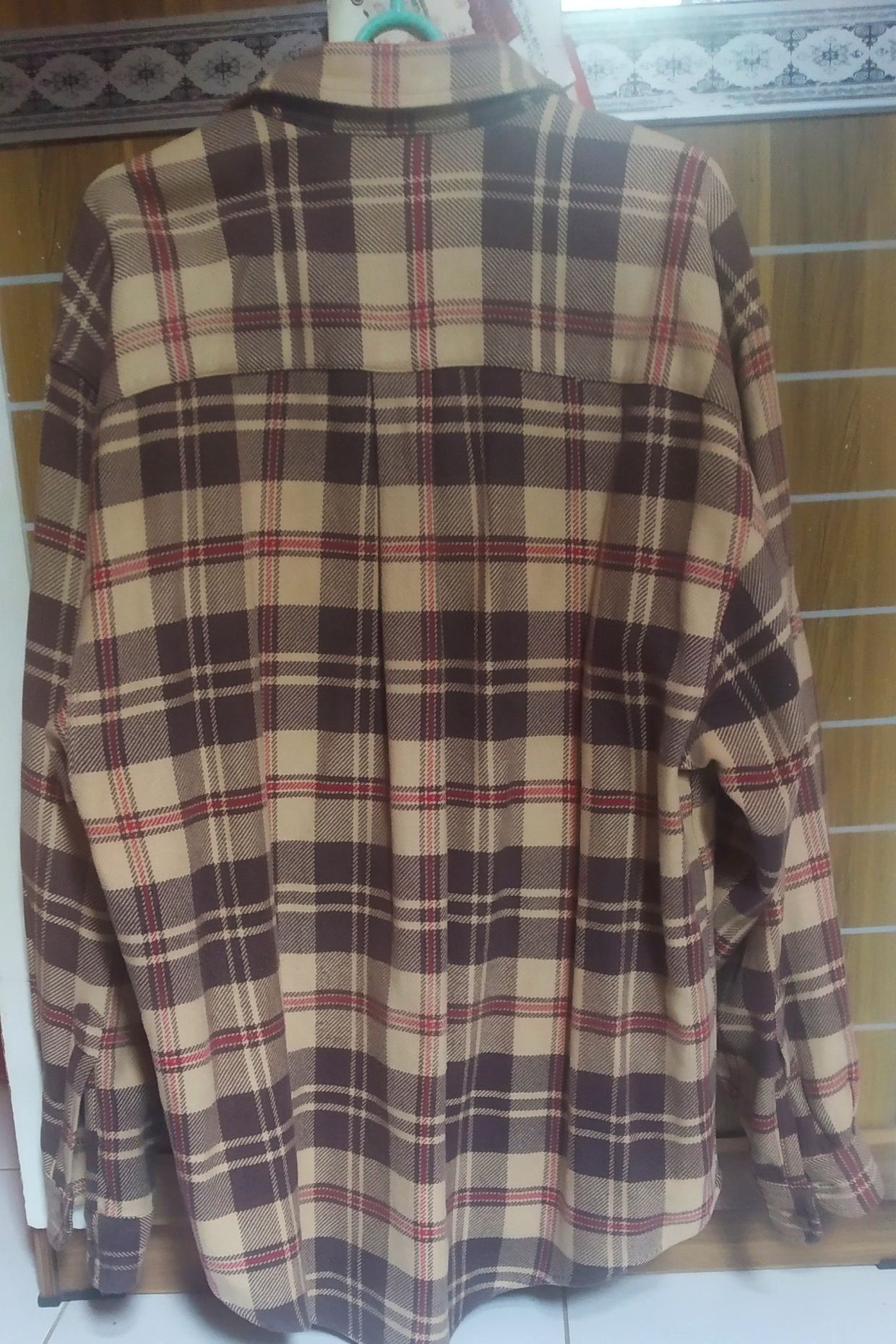 Flannel Woolrich Size M Panjang depan, foto 4