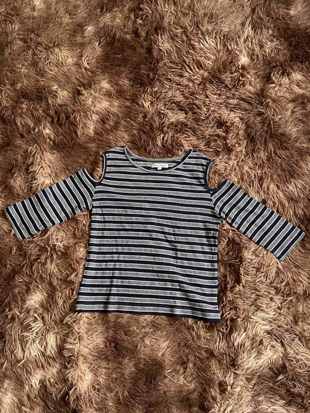 COLORBOX T-shirt Wanita gray