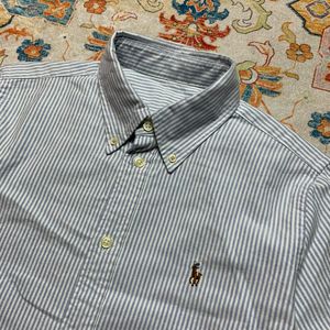 Polo Ralph Lauren Y2K Casual Casual shirt Pria white blue