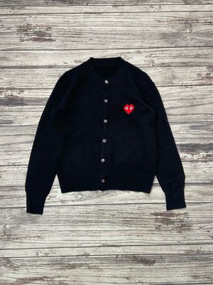 Cdg Play x Invanders AD2021 Pixel Logo Cardigan Wool 100%