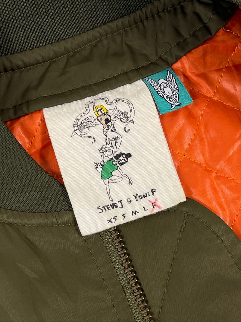 2000s Steve J & Yoni P Reversible Flight Bomber Jacket, foto 4