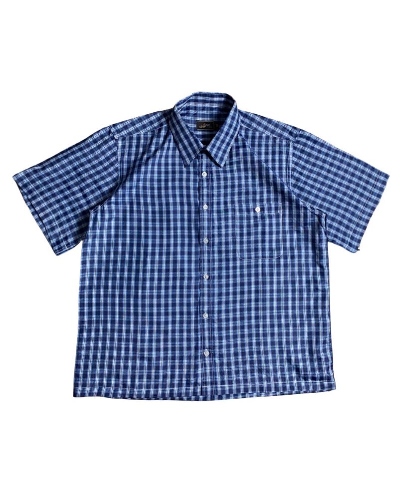 Button Plaid Boxy Shirt “Wind Face” Second Thrift Preloved, foto 2