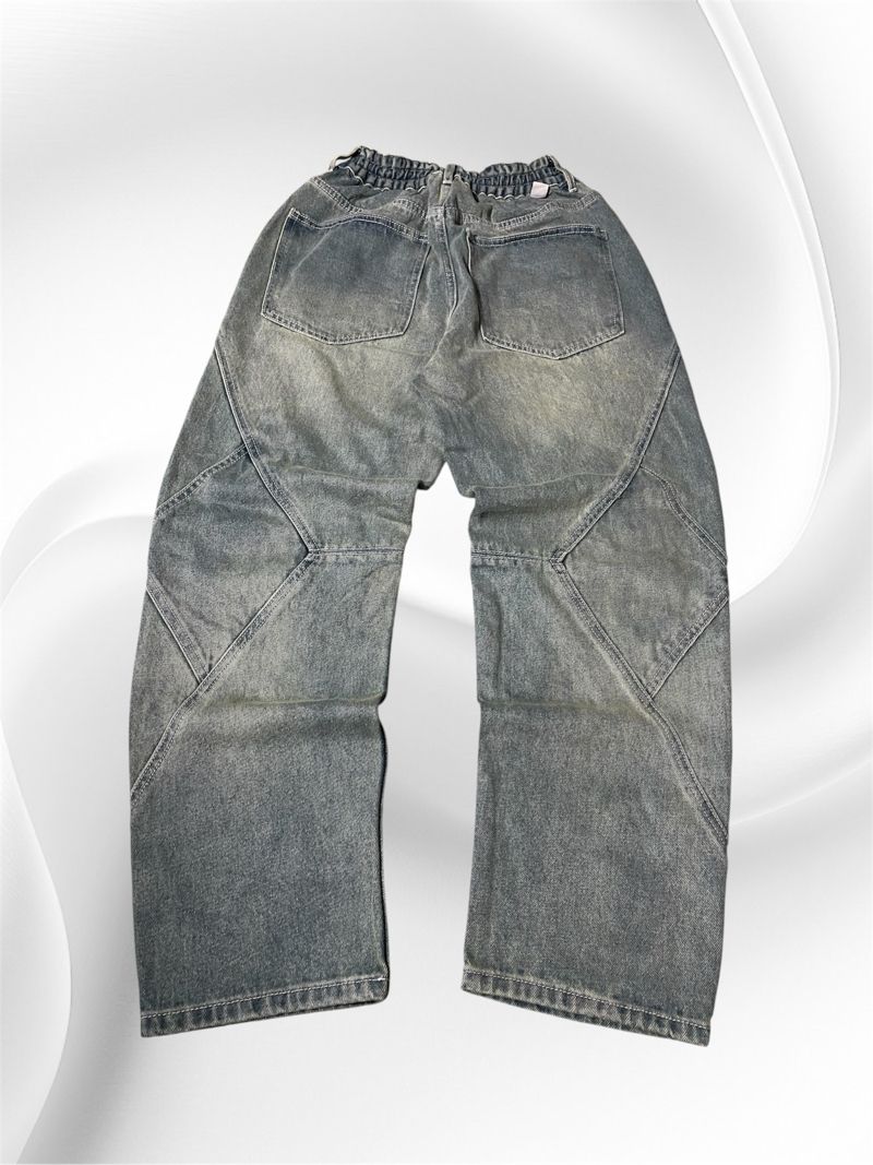 • "XTONZ" PECAH POLA BAGGY JEANS RETROWASHED •, foto 2