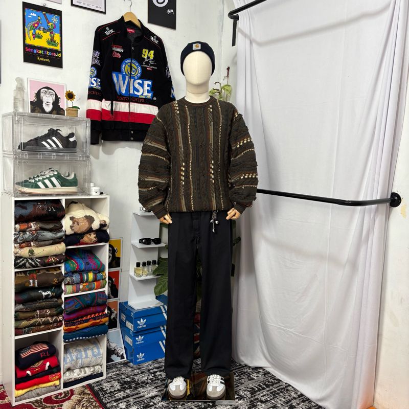 Coogi Casual Sweater Pria brown, foto 2