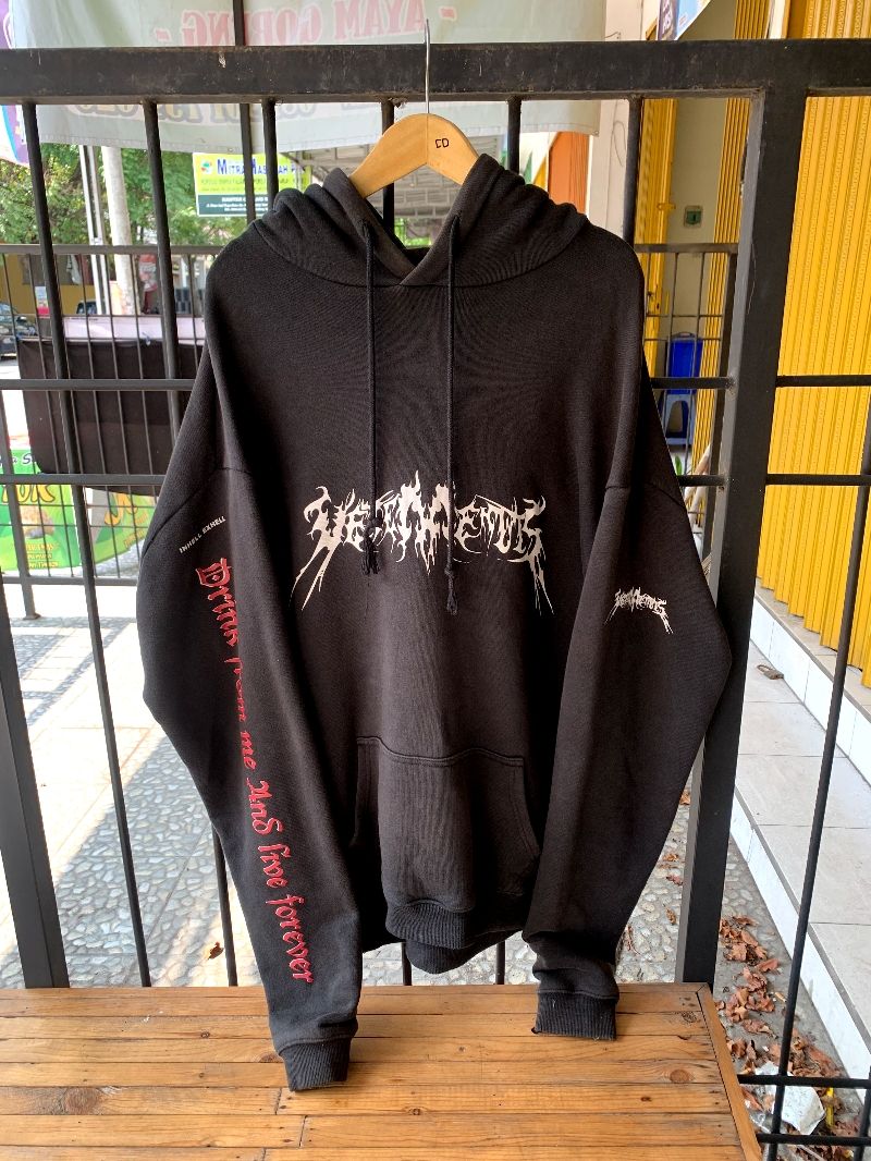 Vetements TFD (Total F*cking Darkness) Black Hoodie FW16-17 - Preloved