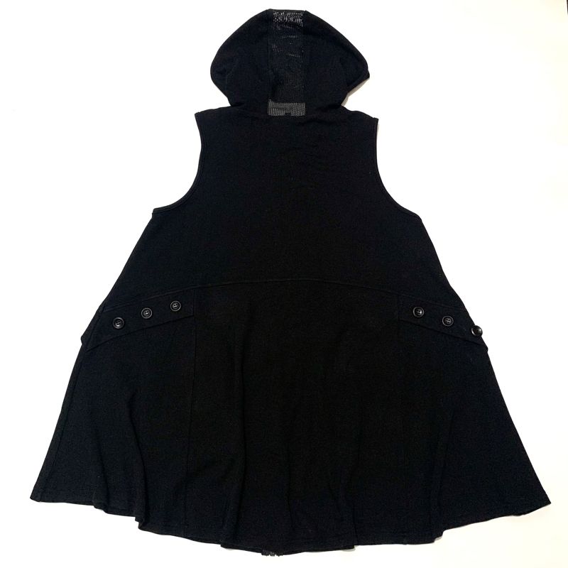 💥 Punk Gothic Sleeveless Flared Hoodie Vest 💥, foto 4