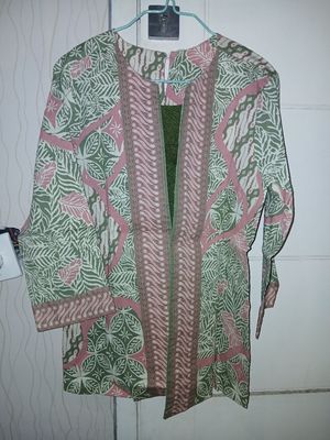 batik pink hijau wanita