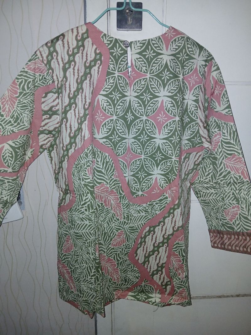batik pink hijau wanita, foto 3