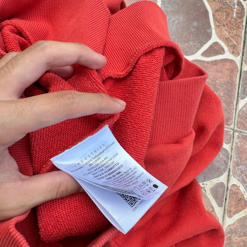 Moncler Casual Varsity jacket Pria orange red, foto 5