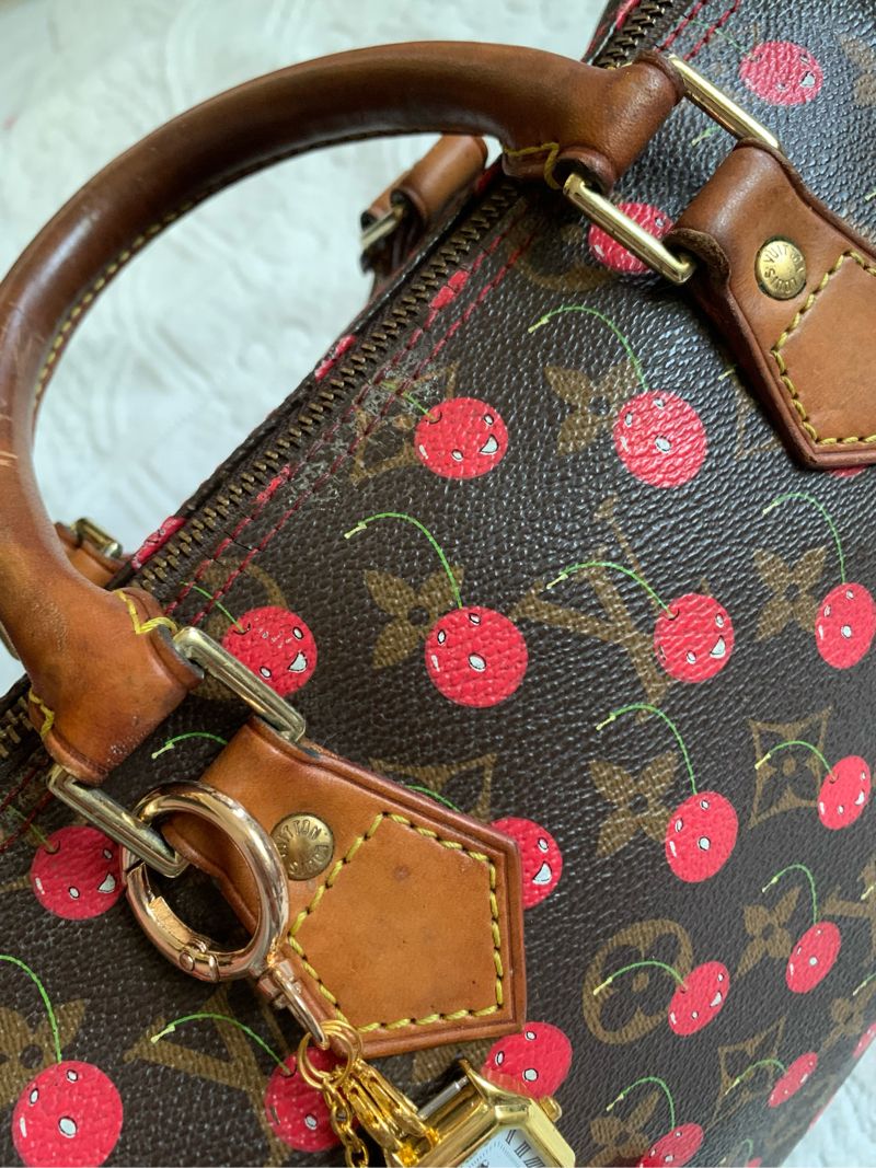 louis vuitton cherry murakami speedy 25, foto 3