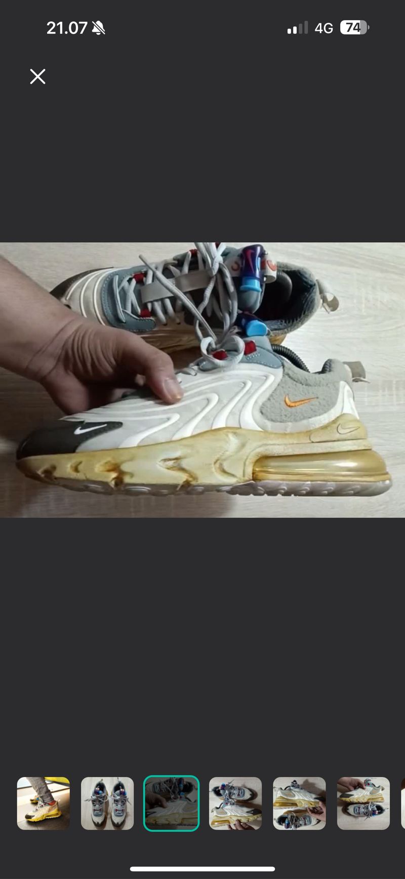 Travis Nike Air Max 270 React ENG 'Cactus Trails', foto 2