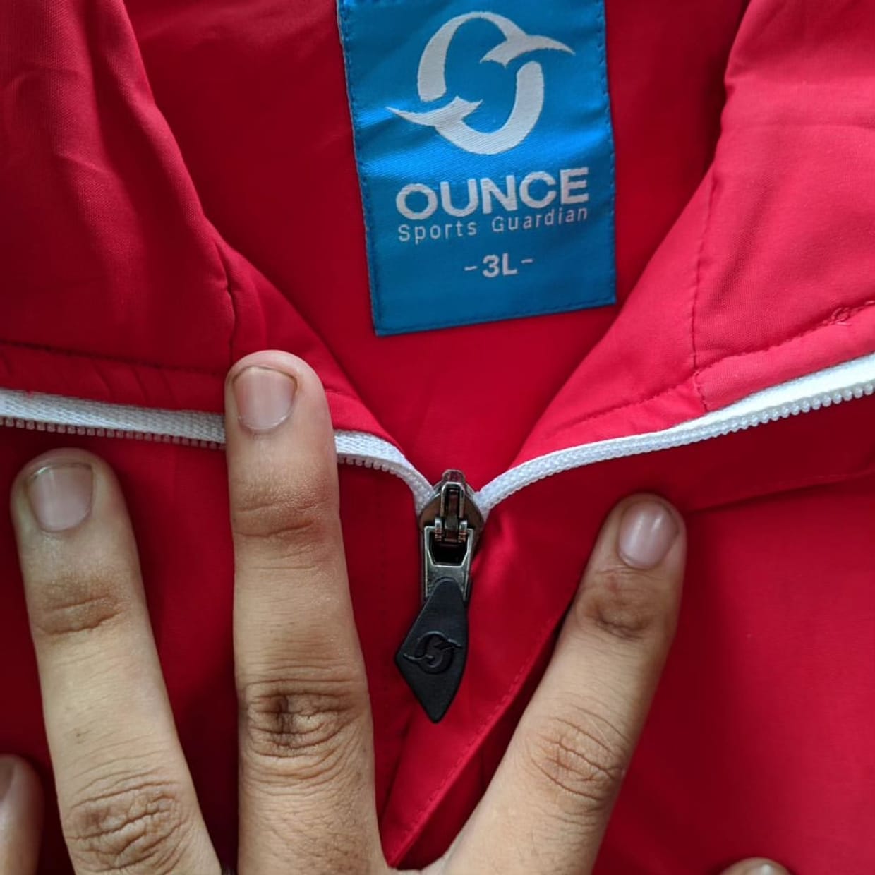 Sportswear Windbreaker Pria white red, foto 2