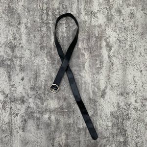 Belt leather black Y2K