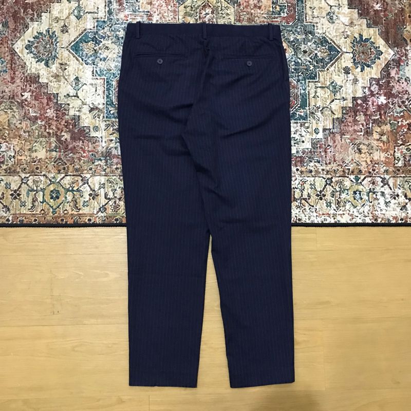 Smart Brushed Striped Pants Uniqlo navy, foto 2