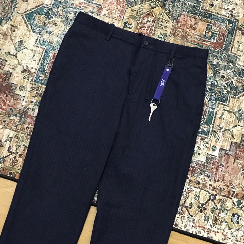 Smart Brushed Striped Pants Uniqlo navy, foto 3