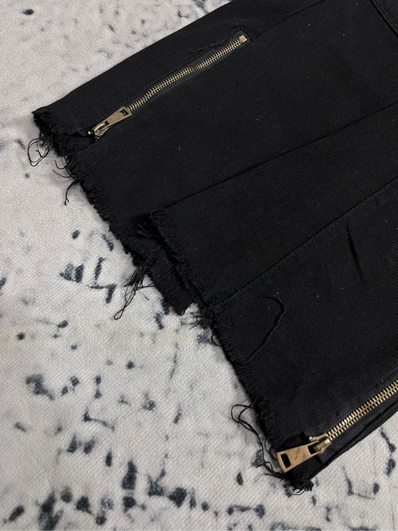 Y2K Bootcut Black doublle kne, foto 6