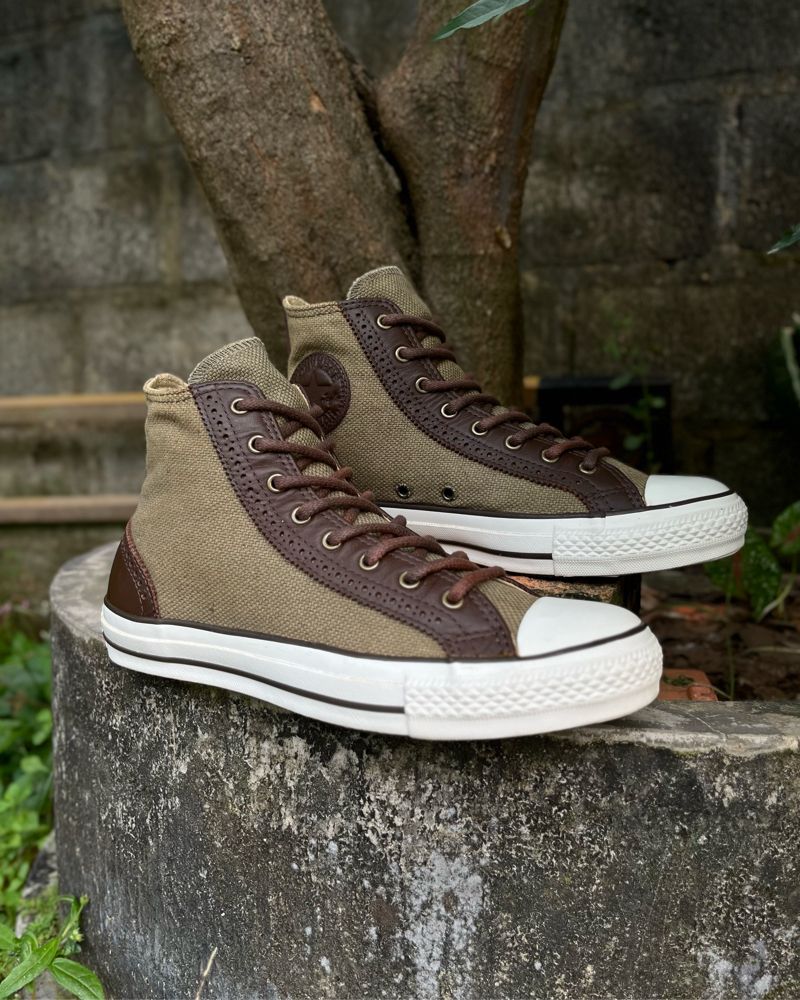CONVERSE CT HIGH WINGTIP BROWN LEATHER VINTAGE (2005), foto 2