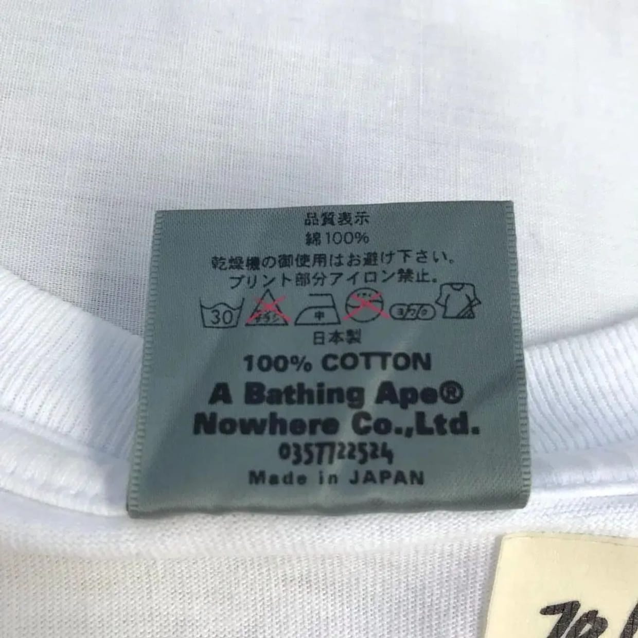 A Bathing Ape Casual T-shirt Pria white, foto 6