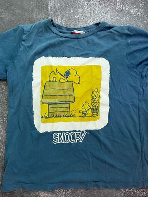 Zara Vintage Streetwear T-shirt Wanita blue