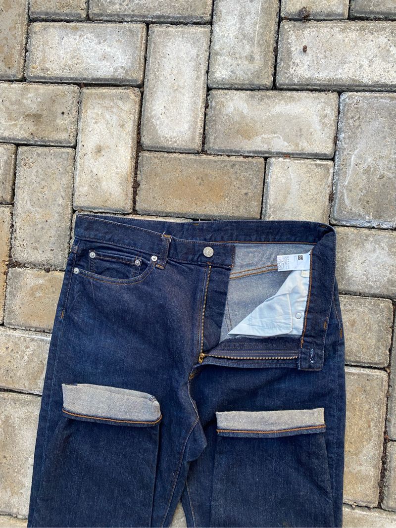 GU Casual Jeans Pria navy, foto 4