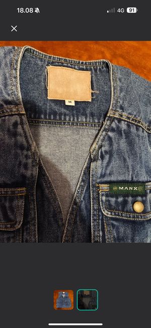 Manx Jeans Trucker Vest Jacket
