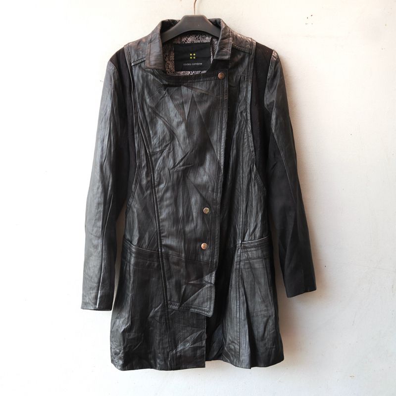 Casual Leather jacket Wanita black, foto 2