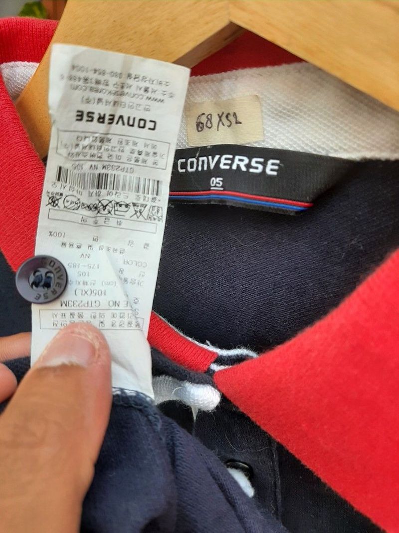 Converse Casual Polo shirt Pria navy, foto 3