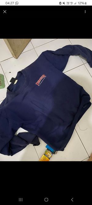 Thrasher Streetwear Skater Sweatshirt Pria navy