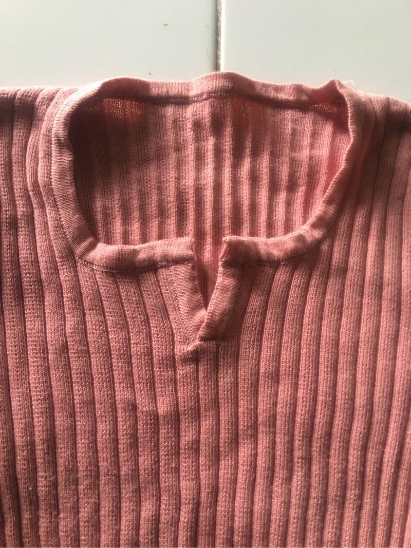 top pink rajut, foto 2