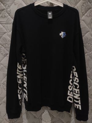 Descente Vintage Casual Sweatshirt Pria black