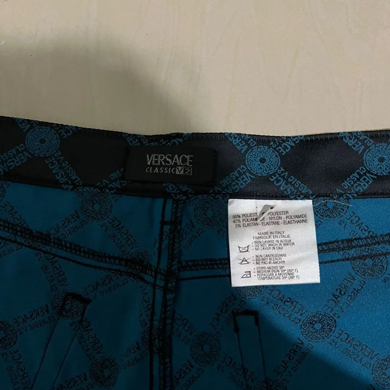 VERSACE V2CLASSIC MONOGRAM LONG PANTS KONDISI, foto 3