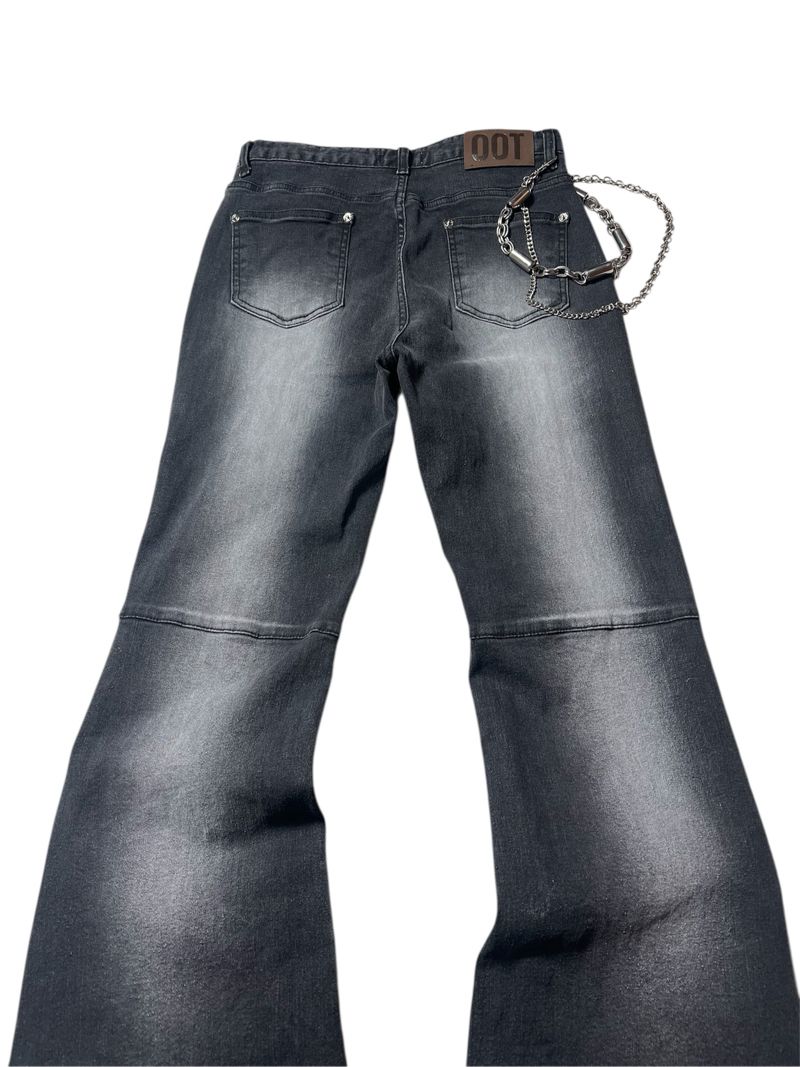 Oot Black Washed Flared Pants, foto 8