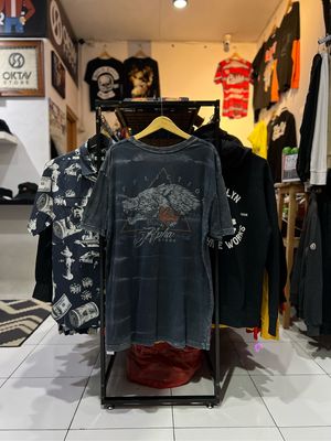 Japanese brand Vintage Y2K T-shirt Pria gray