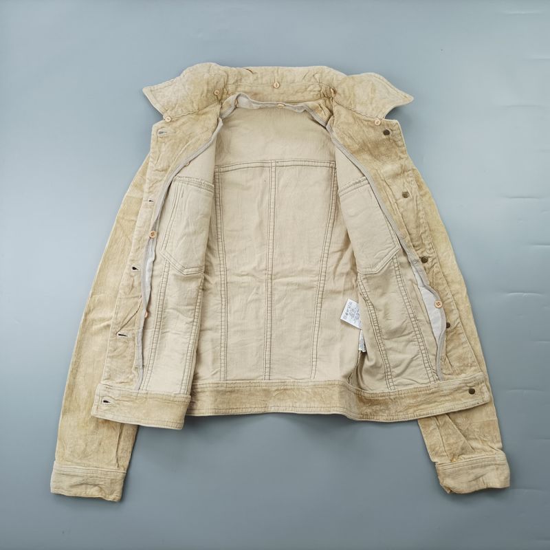 Casual Denim jacket Wanita cream, foto 2