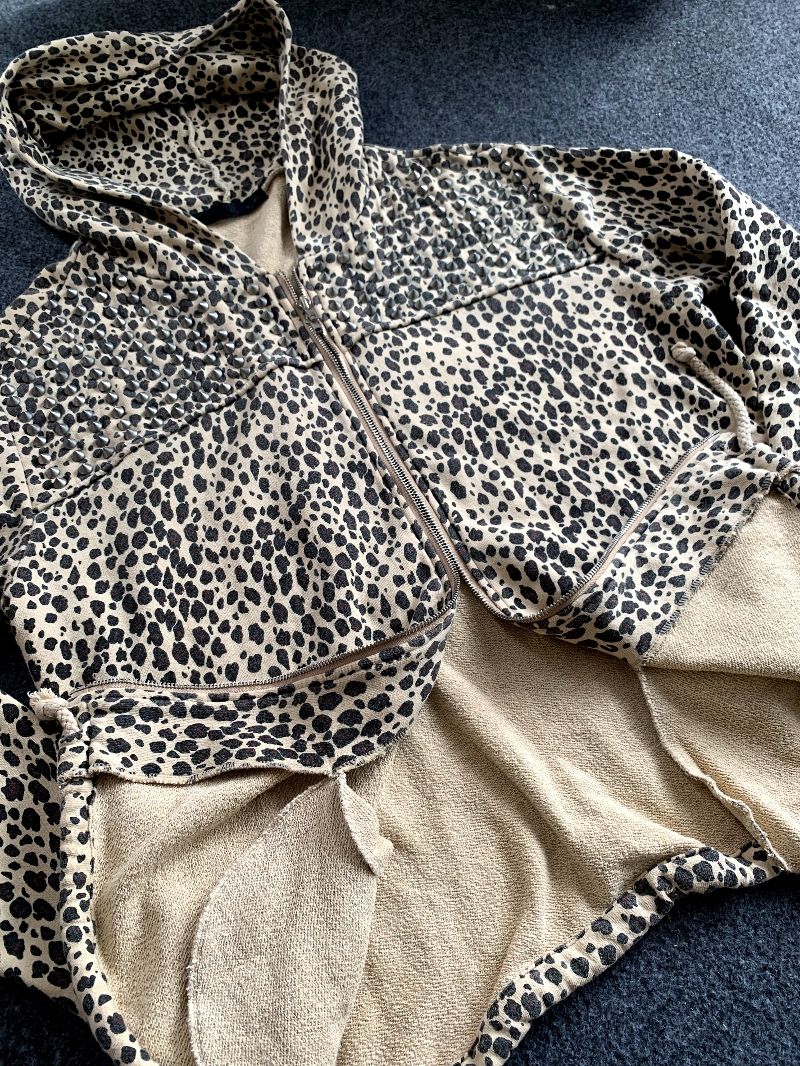 zip hoodie leopard y2k, foto 3