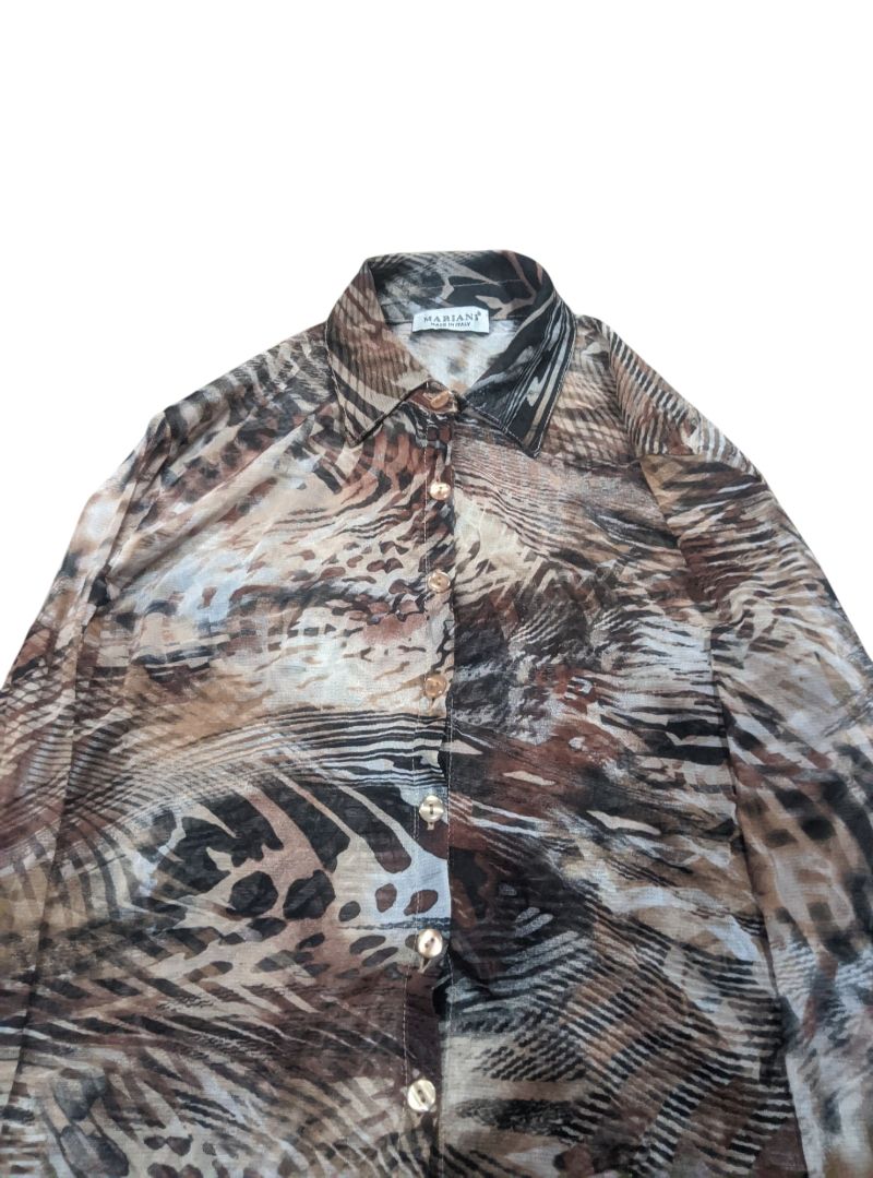 Marini italy mesh top shirt animals leopard, foto 3