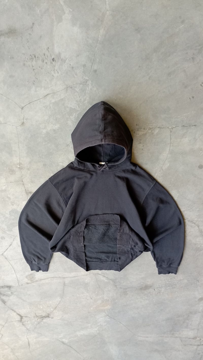 2000's Heaavyweight Hoodie Black Boxy, foto 3