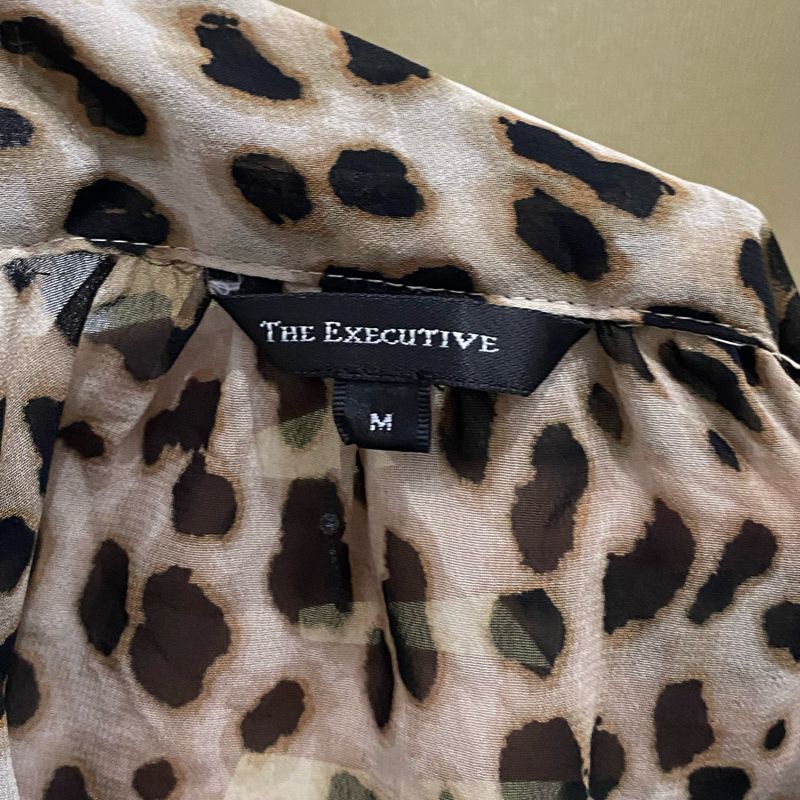 the executive blouse leopard y2k, foto 5