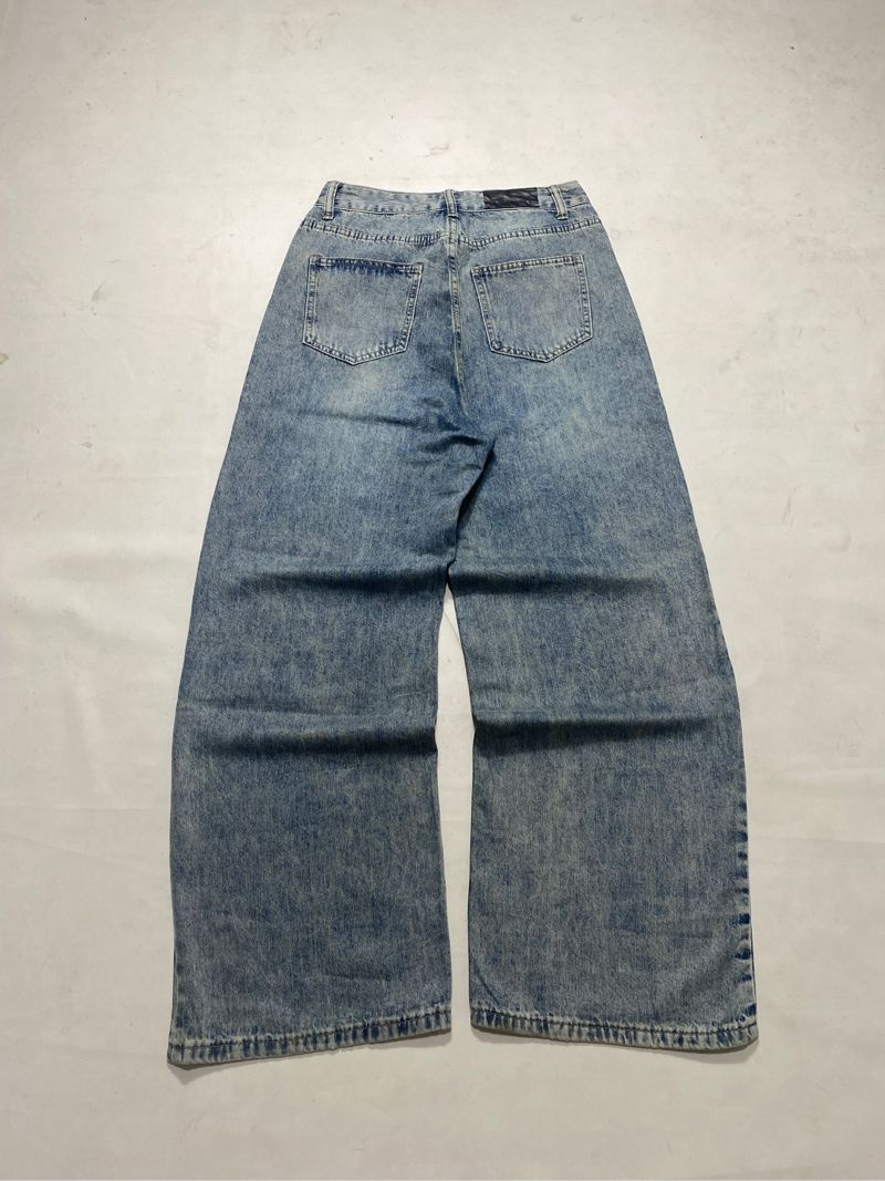 Baggy jeans retro blue wash, foto 5