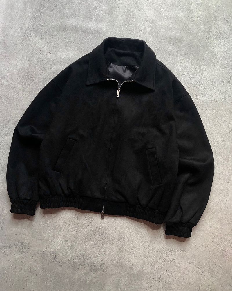 Work Jacket Suede Double Zip Standard Error Black Size L-XL, foto 2