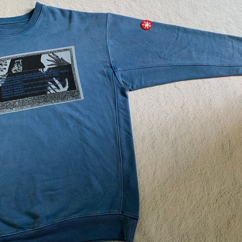 CREWNECK CAVEMPT SS19 BLUE DYED, foto 5