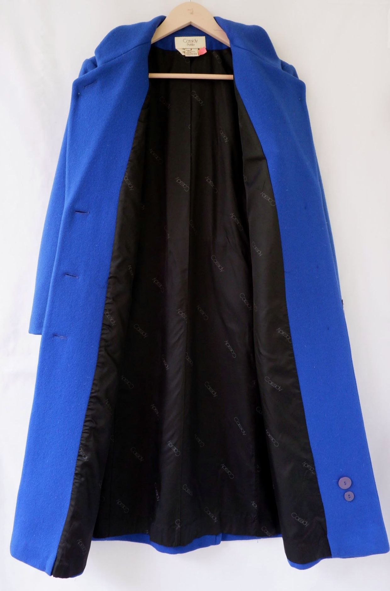 Cassidy Blue Long Woolen Coat 🥼Bust, foto 4